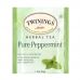 Twinings, Травяной чай, чистая перечная мята, без кофеина, 50 чайных пакетиков, 100 г