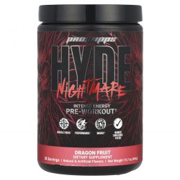 ProSupps, HYDE® Nightmare, интенсивная энергия перед тренировкой, плод дракона, 444 г (15,7 унции)