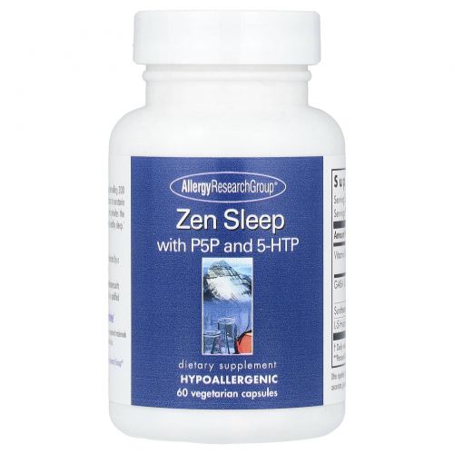 Allergy Research Group, Снотворное Zen Sleep с P5P и 5-HTP, 60 вегетарианских капсул