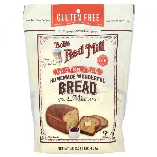 Bob's Red Mill, Homemade Wonderful Bread Mix, Gluten Free, 16 oz (453 g)