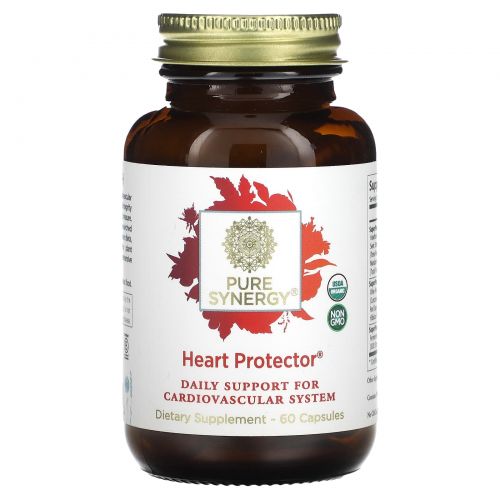 Pure Synergy, Органическое средство для защиты сердца, 60 растительных капсул
