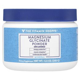 The Vitamin Shoppe, Порошок глицината магния, без добавок, 205 г (7,23 унции)