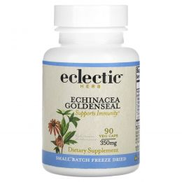 Eclectic Institute, Echinacea Goldenseal, Raw, 350 mg, 90 Non-GMO Veggie Caps