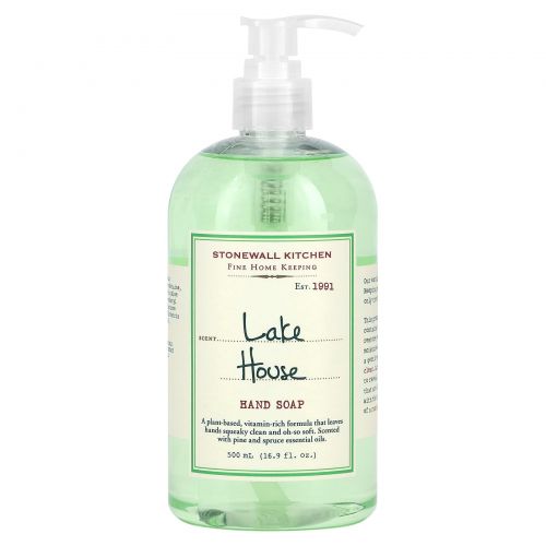 Stonewall Kitchen, мыло для рук, Lake House, 500 мл (16,9 жидк. унции)