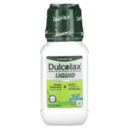Dulcolax, жидкое слабительное, мятное средство, 354 мл (12 жидк. унций)