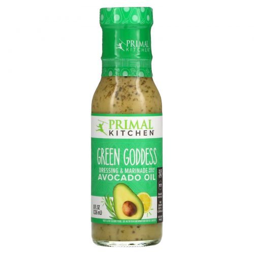 Primal Kitchen, Green Goddess Dressing & Marinade Made with Avocado Oil, 8 fl oz (236 ml)
