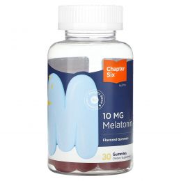 Chapter Six, мелатонин, 10 мг, 30 жевательных мармеладок