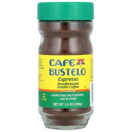 Cafe Bustelo, Espresso, растворимый кофе без кофеина, 3,5 унции (100 г)