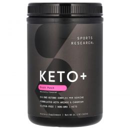Sports Research, Keto Plus, фруктовый пунш, 315 г (11,1 унции)